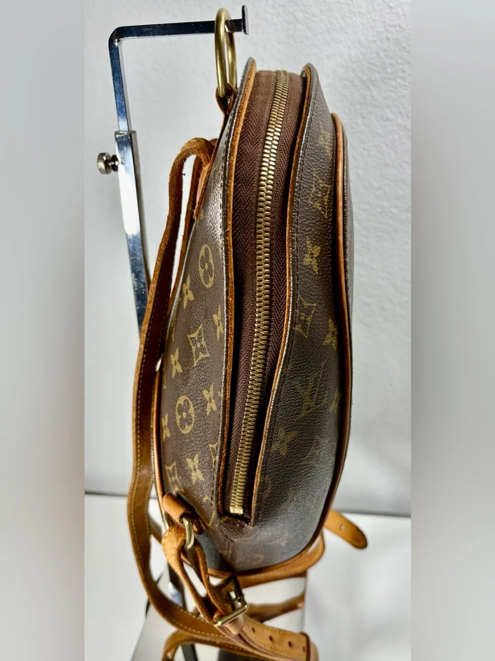 LOUIS VUITTON Vintage Monogram Ellipse Sac a Dos Backpack W/Lock & Dust bag